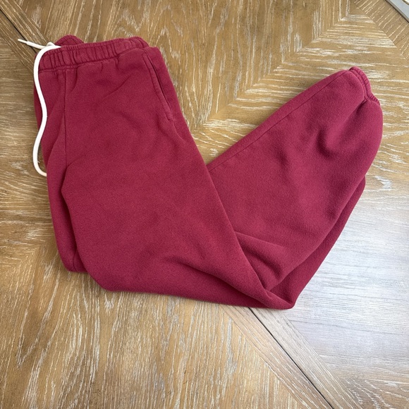 aerie Pants - Aerie Offline Burgundy joggers sweatpants